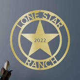 The Lone Star State Texans Personalized Gifts - Custom Metal Sign - GiFTiFY