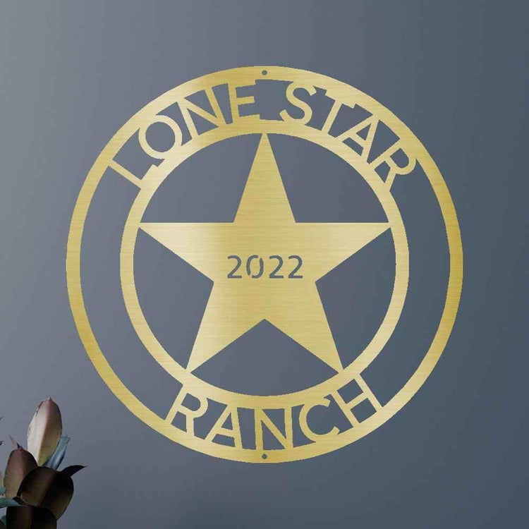 The Lone Star State Texans Personalized Gifts - Custom Metal Sign - GiFTiFY