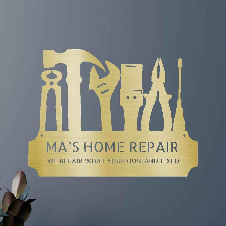 Tool Time Personalized Gifts - Custom Metal Sign - GiFTiFY