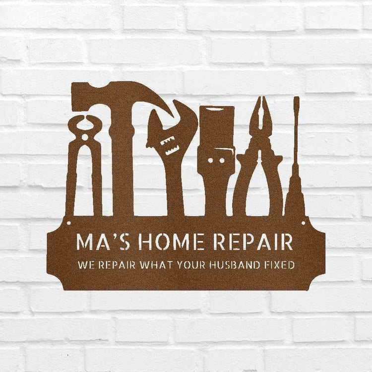 Tool Time Personalized Gifts - Custom Metal Sign - GiFTiFY