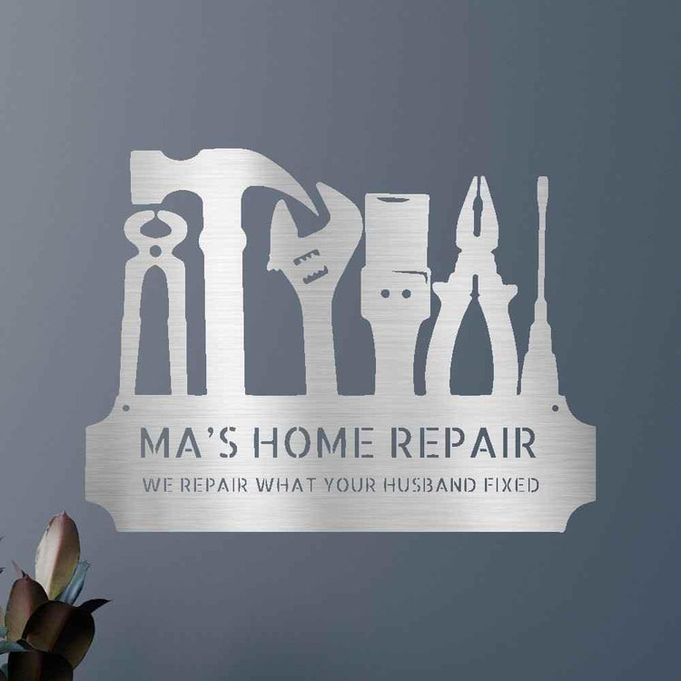 Tool Time Personalized Gifts - Custom Metal Sign - GiFTiFY