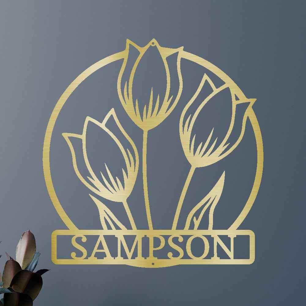 Wild Tulip Personalized Gifts - Custom Metal Sign - GiFTiFY