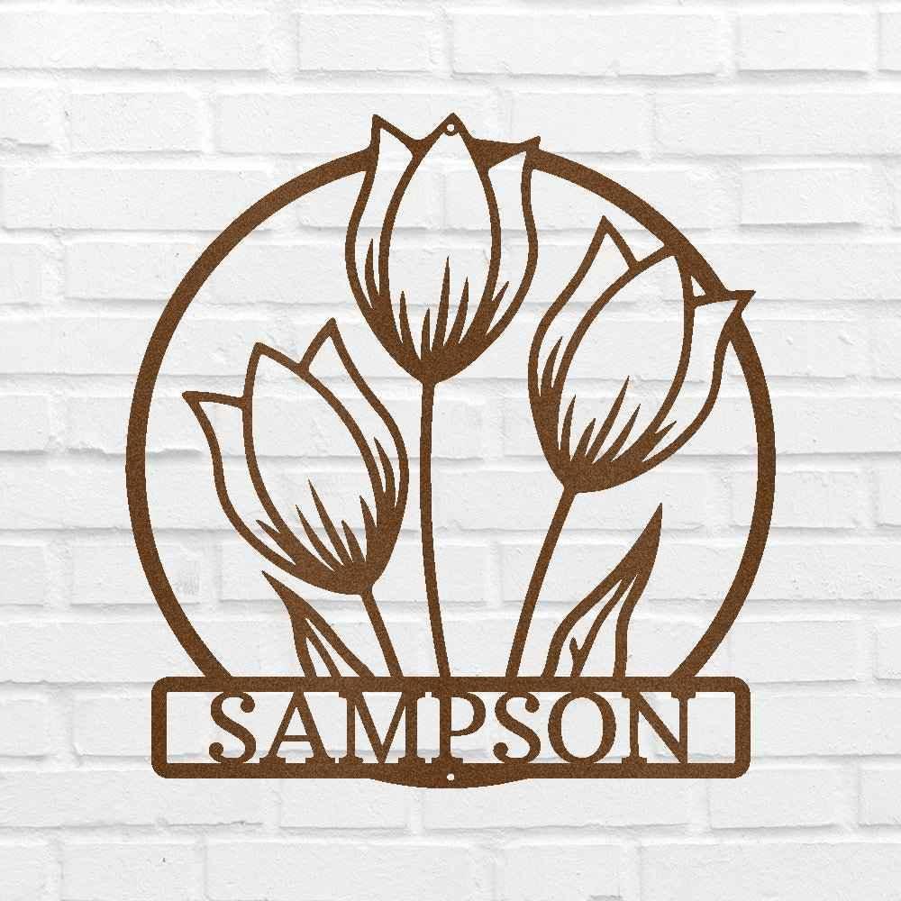 Wild Tulip Personalized Gifts - Custom Metal Sign - GiFTiFY