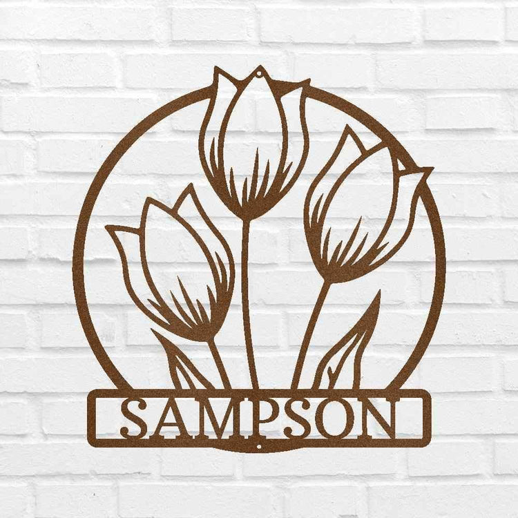 Wild Tulip Personalized Gifts - Custom Metal Sign - GiFTiFY