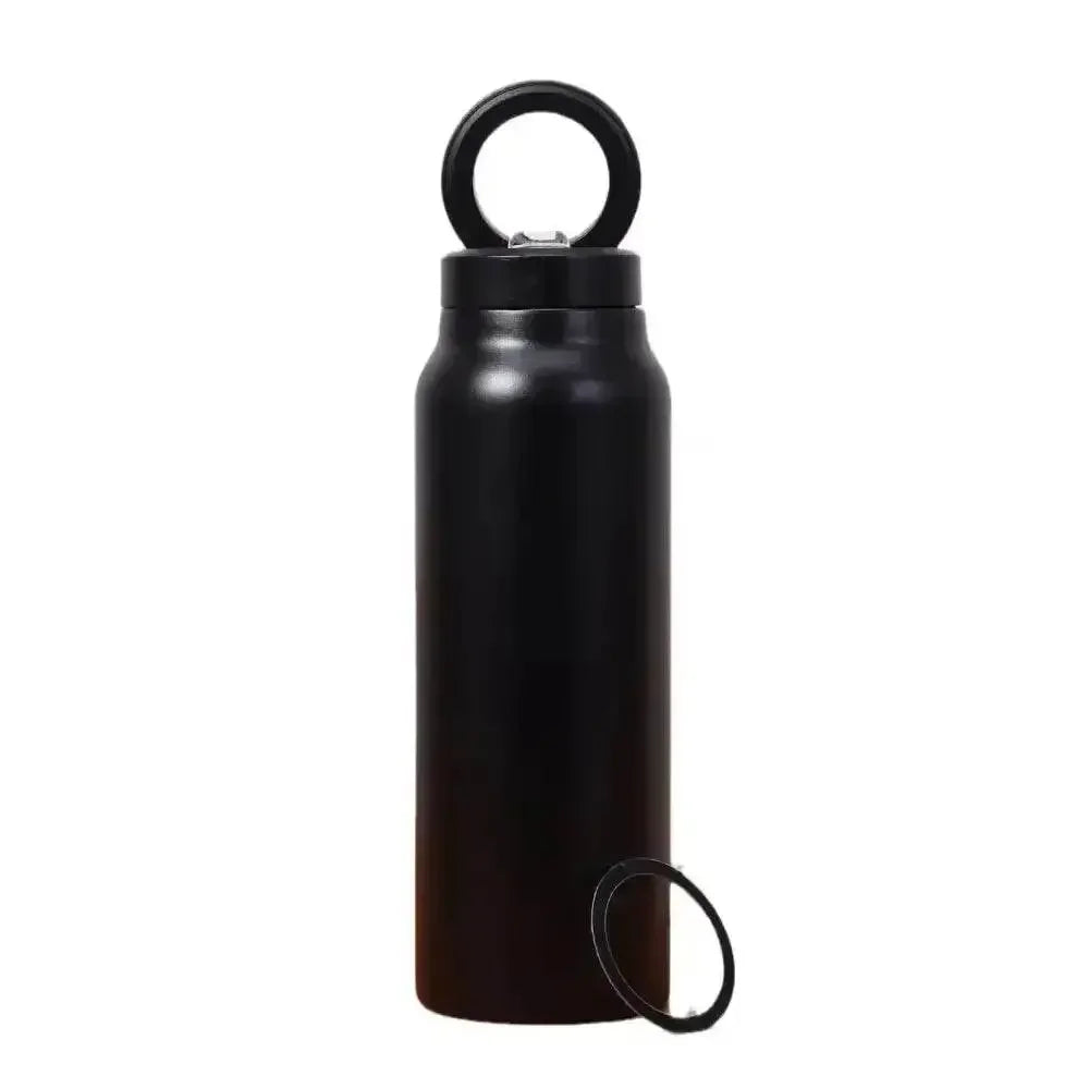 Metallic Sports Thermal Insulation Water Bottle Magnetic Phone Holder - GiFTiFY