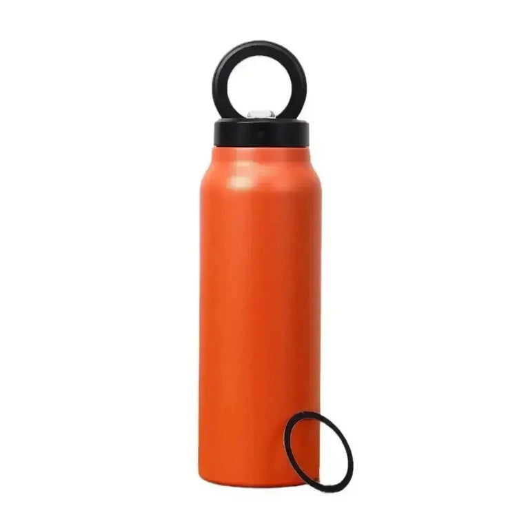 Metallic Sports Thermal Insulation Water Bottle Magnetic Phone Holder - GiFTiFY