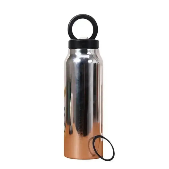 Metallic Sports Thermal Insulation Water Bottle Magnetic Phone Holder - GiFTiFY