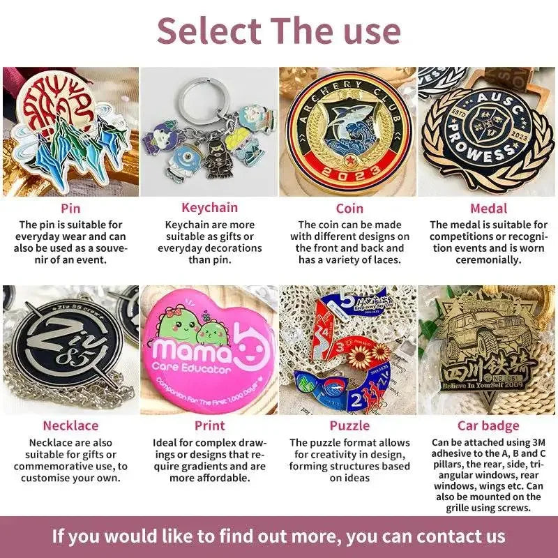 [Minimum 10pcs]Custom Enamel Pin Lapel Graduate Diy Brooch Coin Anime Emblem Make Badge Cufflink Back card personalized Tie clip - GiFTiFY