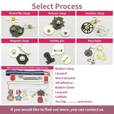 [Minimum 10pcs]Custom Enamel Pin Lapel Graduate Diy Brooch Coin Anime Emblem Make Badge Cufflink Back card personalized Tie clip - GiFTiFY