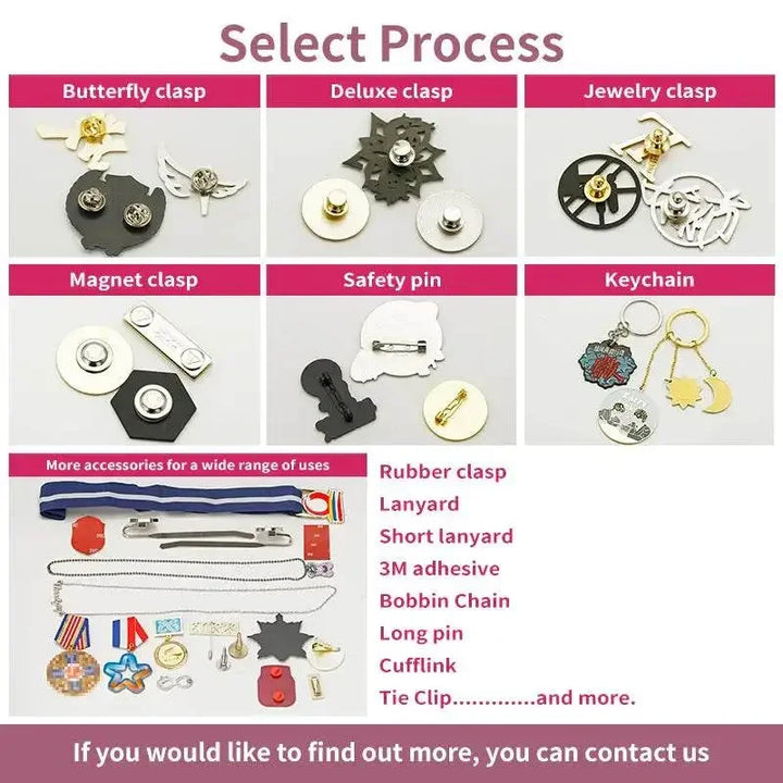 [Minimum 10pcs]Custom Enamel Pin Lapel Graduate Diy Brooch Coin Anime Emblem Make Badge Cufflink Back card personalized Tie clip - GiFTiFY