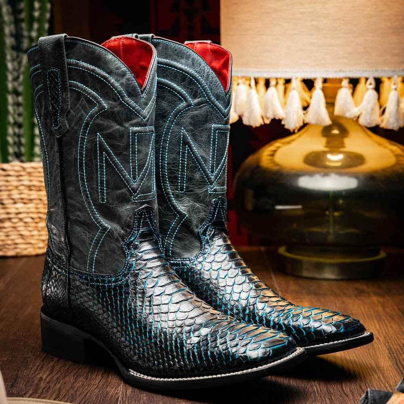 Missouri Black / Blue Boot by Marco Di Milano