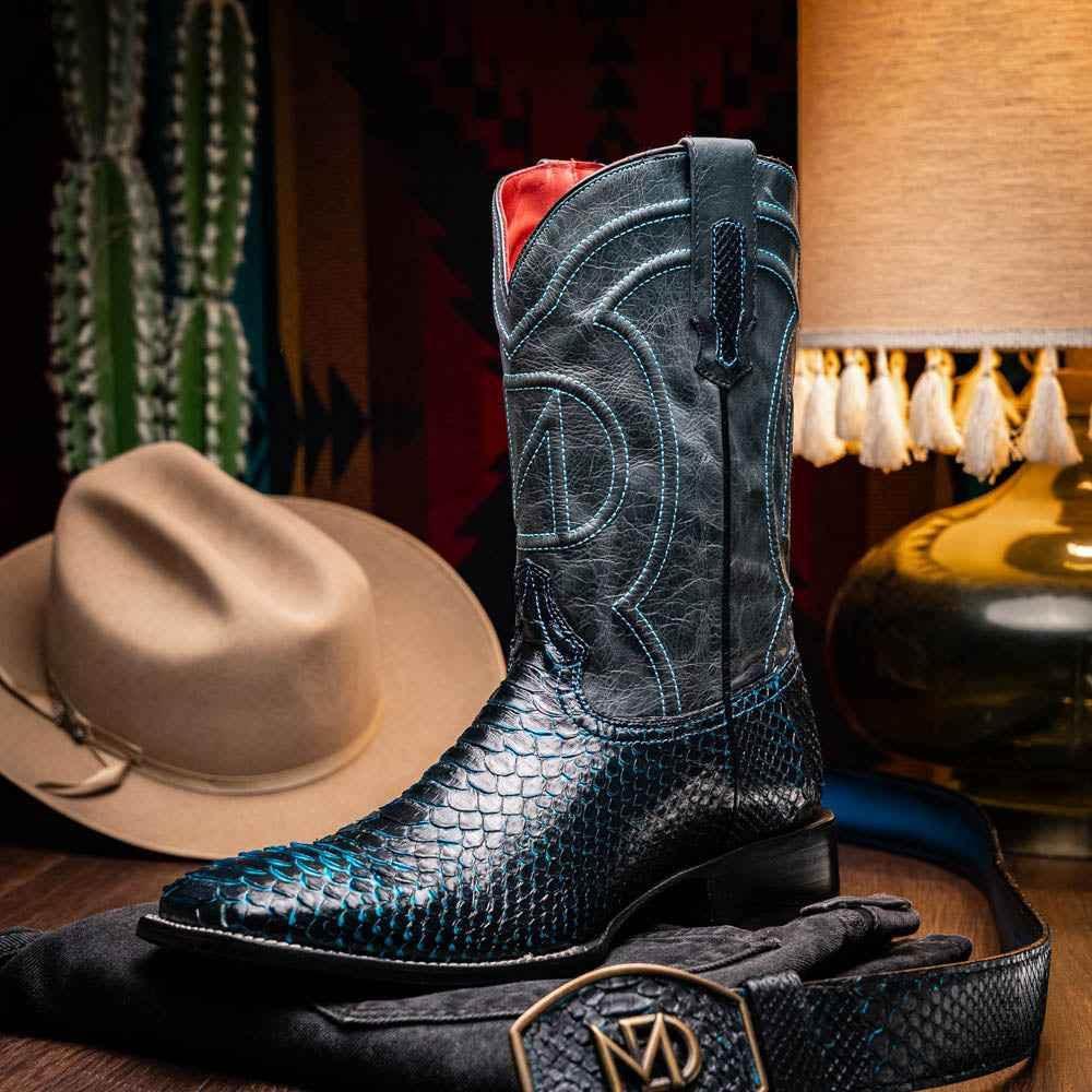 Missouri Black / Blue Boot by Marco Di Milano