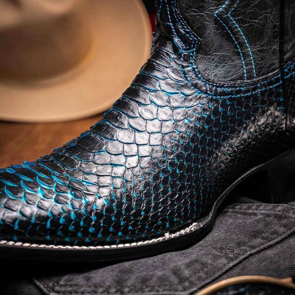 Missouri Black / Blue Boot by Marco Di Milano