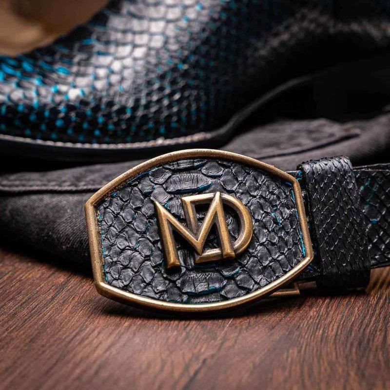 Missouri Black / Blue Boot by Marco Di Milano
