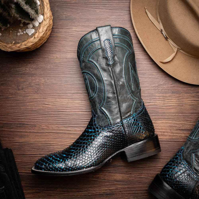 Missouri Black / Blue Boot by Marco Di Milano