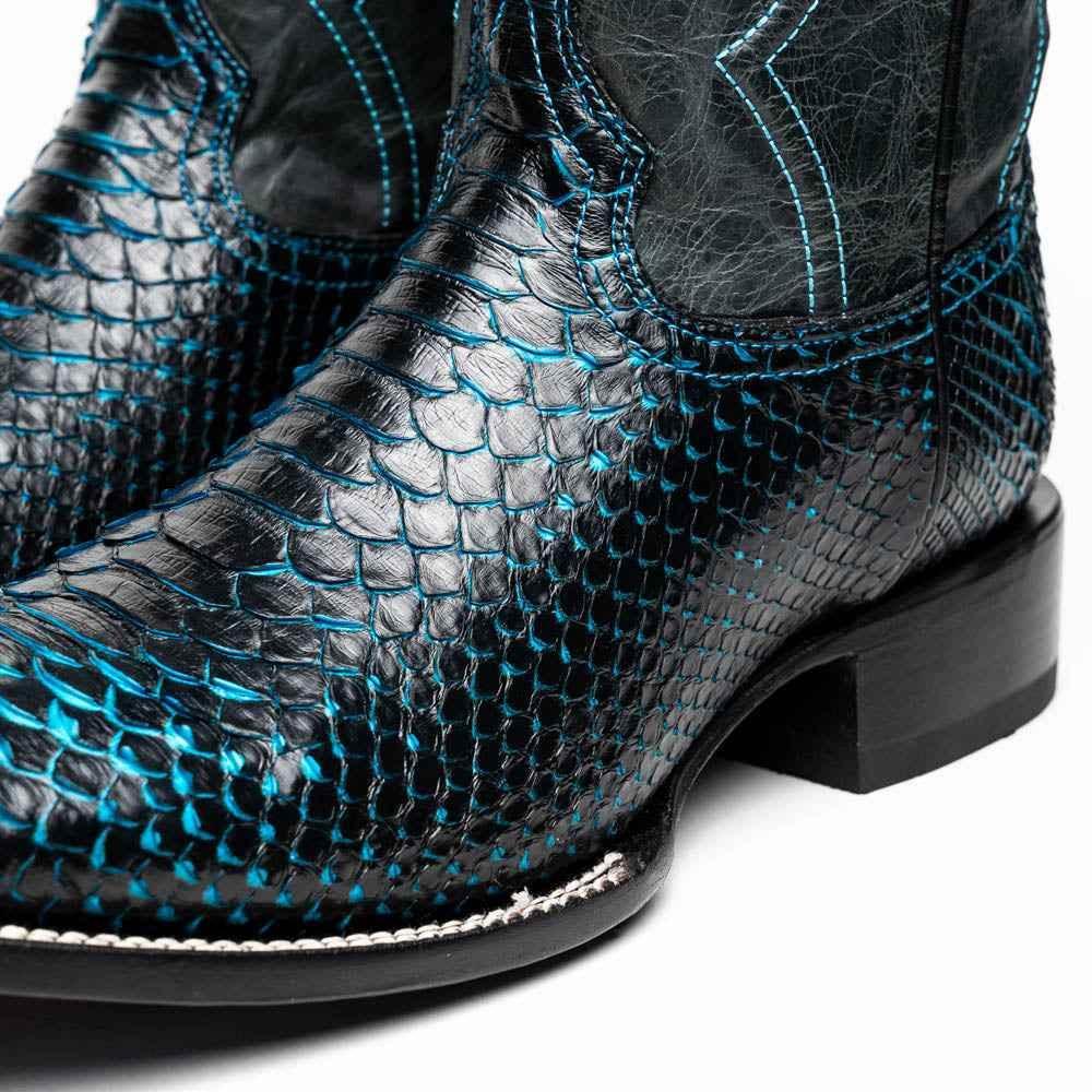 Missouri Black / Blue Boot by Marco Di Milano