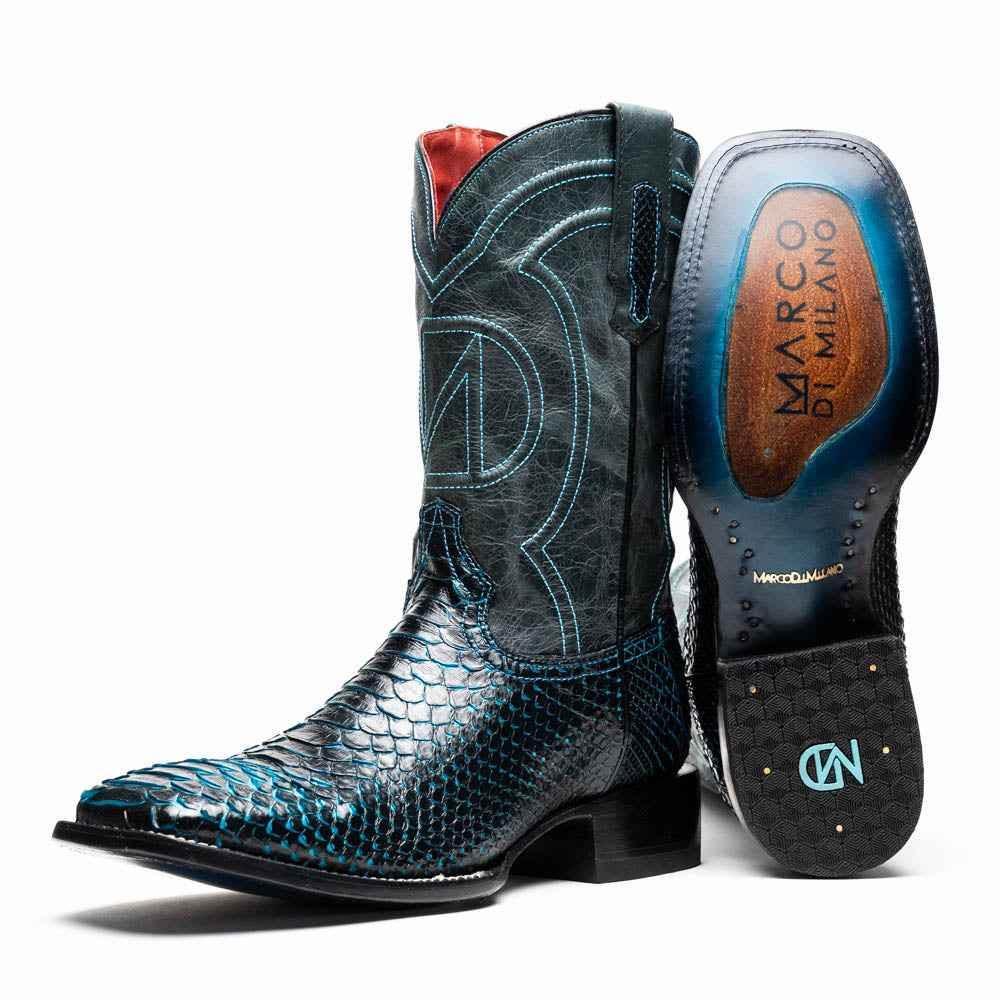 Missouri Black / Blue Boot by Marco Di Milano
