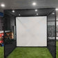 YUNIC Golf Driving Cage with Metal Frame and Simulator Impact Screen