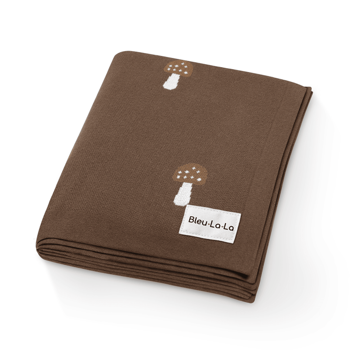 Luxury Knit Mushroom Swaddle Baby Blanket - GiFTiFY