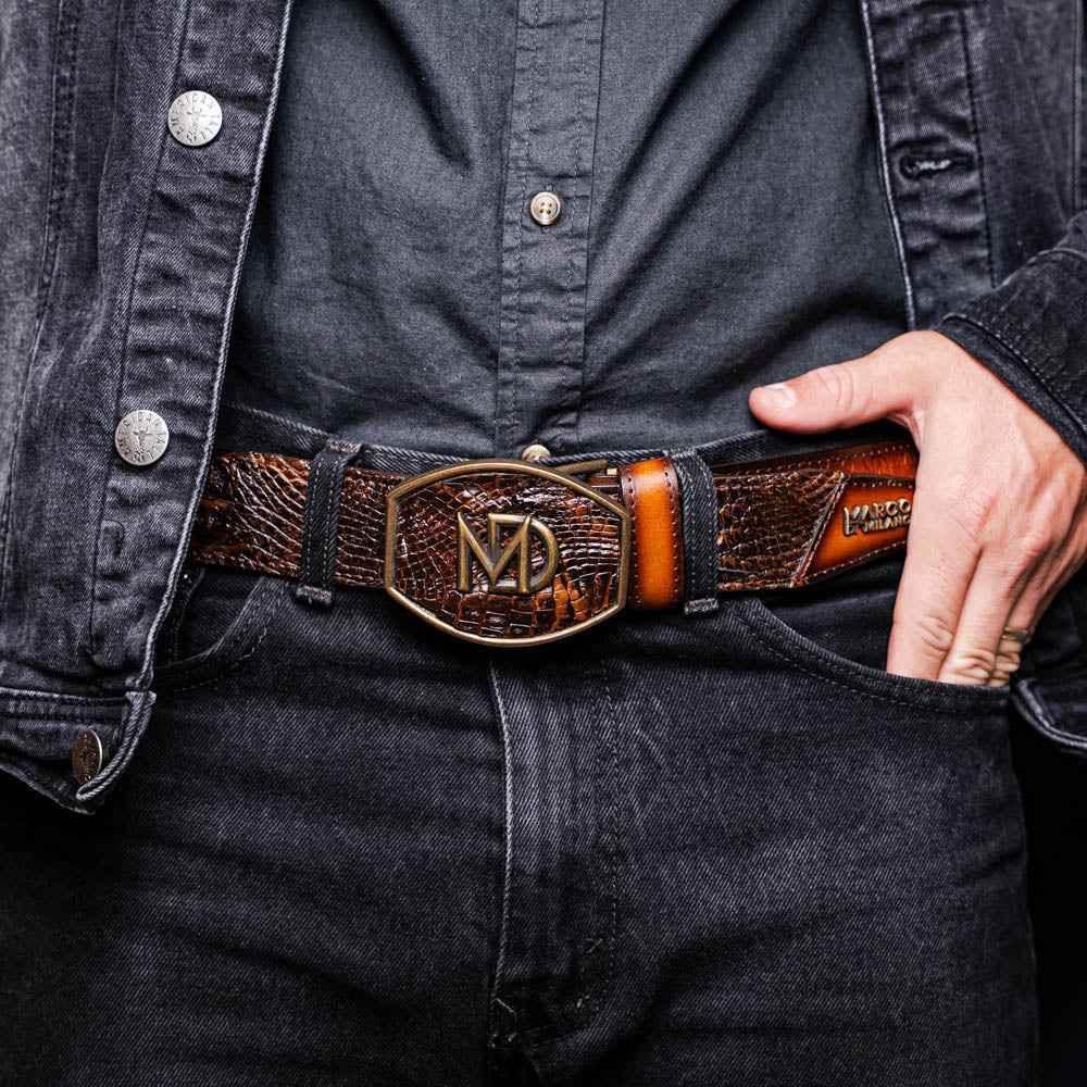 Montana Belt Aged Brown Belts by Marco Di Milano