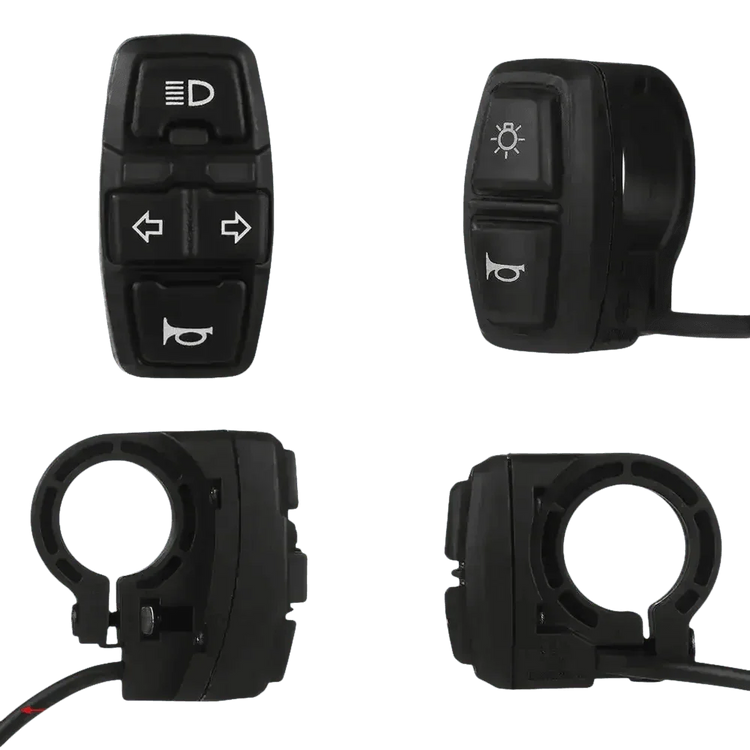 Motorcycle Handlebar Control Switches electric bike scooter Electric Bike Scooter Light Switch - GiFTiFY