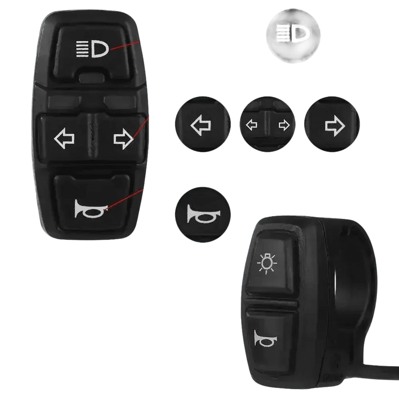 Motorcycle Handlebar Control Switches electric bike scooter Electric Bike Scooter Light Switch Electric Bike Scooter Light Switch by Shop1102926768 Store
