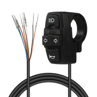 Interruptores de control del manillar de la motocicleta scooter eléctrico