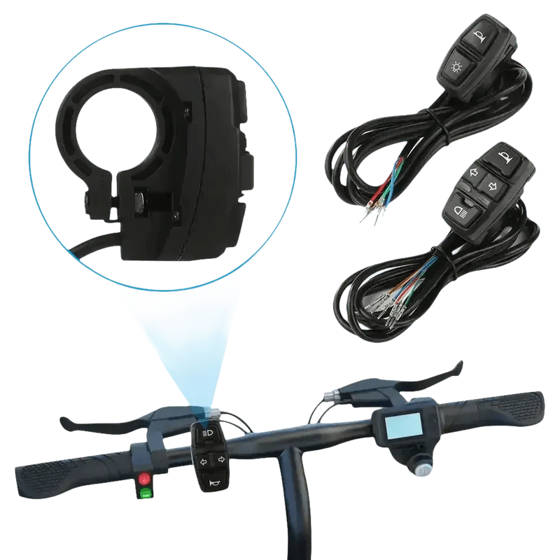 Motorcycle Handlebar Control Switches electric bike scooter Electric Bike Scooter Light Switch Electric Bike Scooter Light Switch by Shop1102926768 Store
