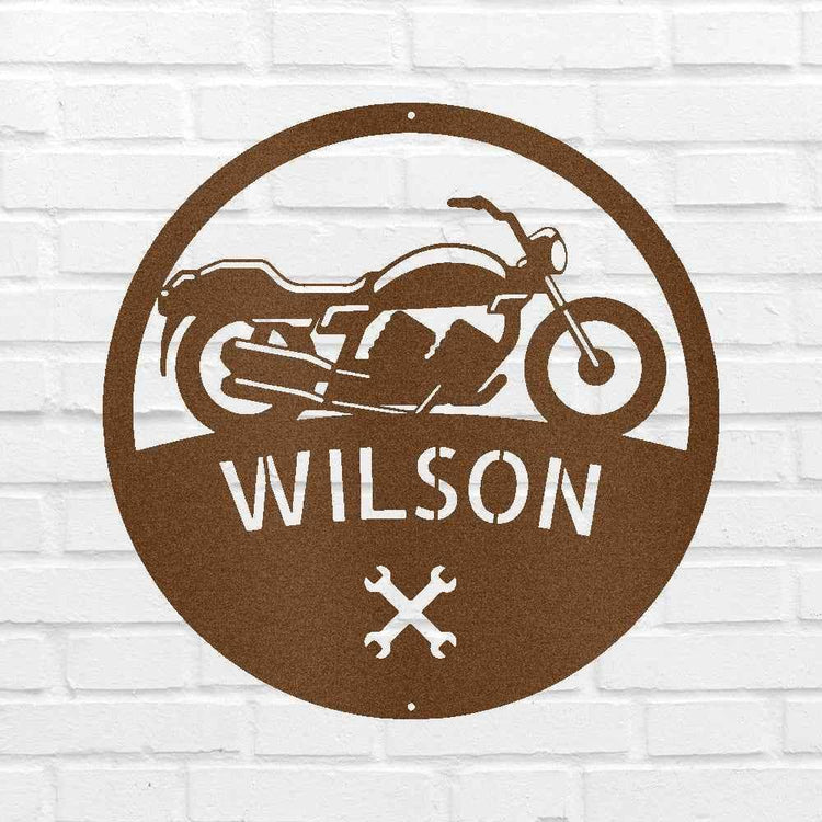 Motorcycle Personalized Gifts - Custom Steel Sign - GiFTiFY