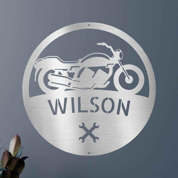Motorcycle Personalized Gifts - Custom Steel Sign - GiFTiFY