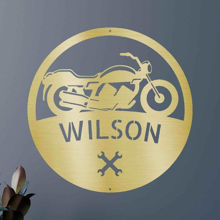 Motorcycle Personalized Gifts - Custom Steel Sign - GiFTiFY