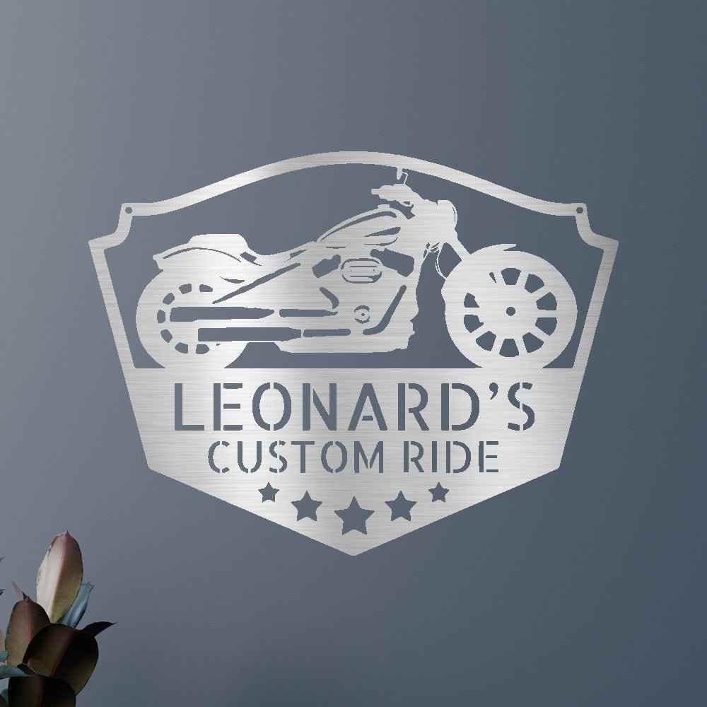 Motorcycle Decor - Custom Metal Sign - GiFTiFY