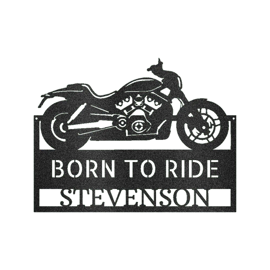 Motorcycle Decor - Custom Metal Sign - GiFTiFY