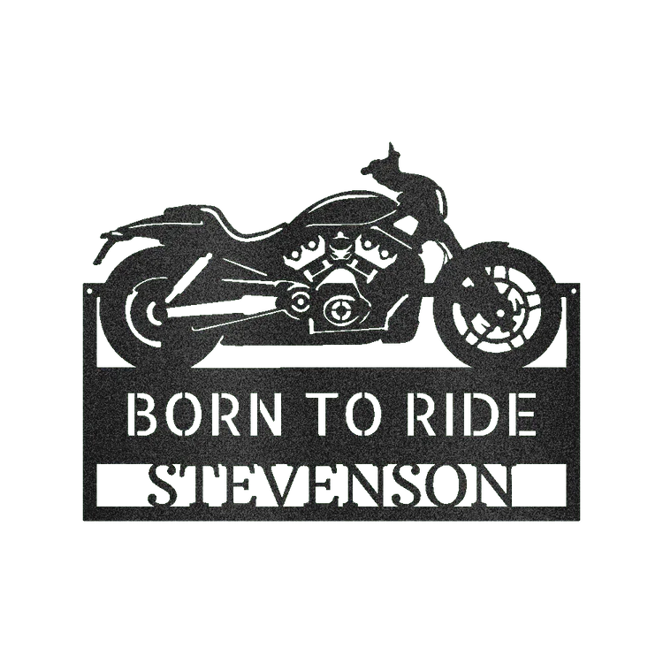 Motorcycle Decor - Custom Metal Sign - GiFTiFY