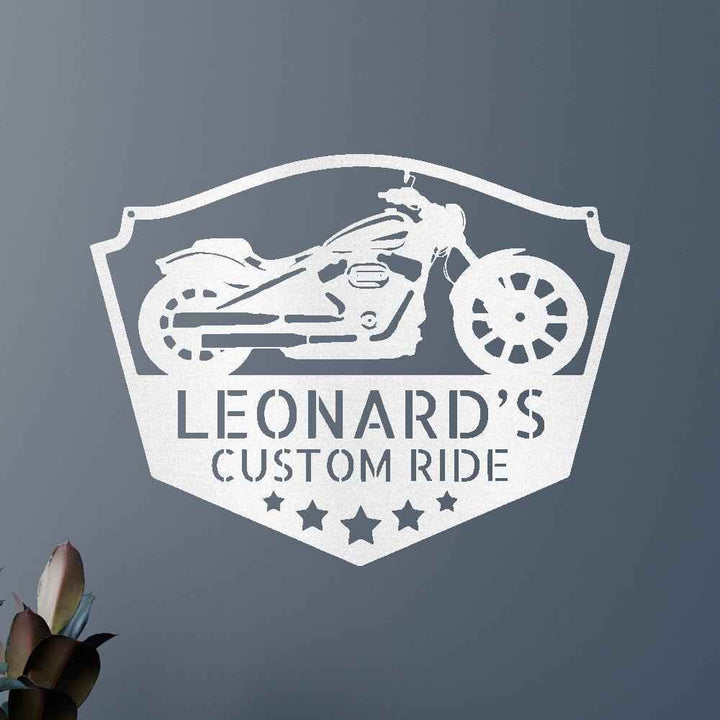 Motorcycle Decor - Custom Metal Sign - GiFTiFY