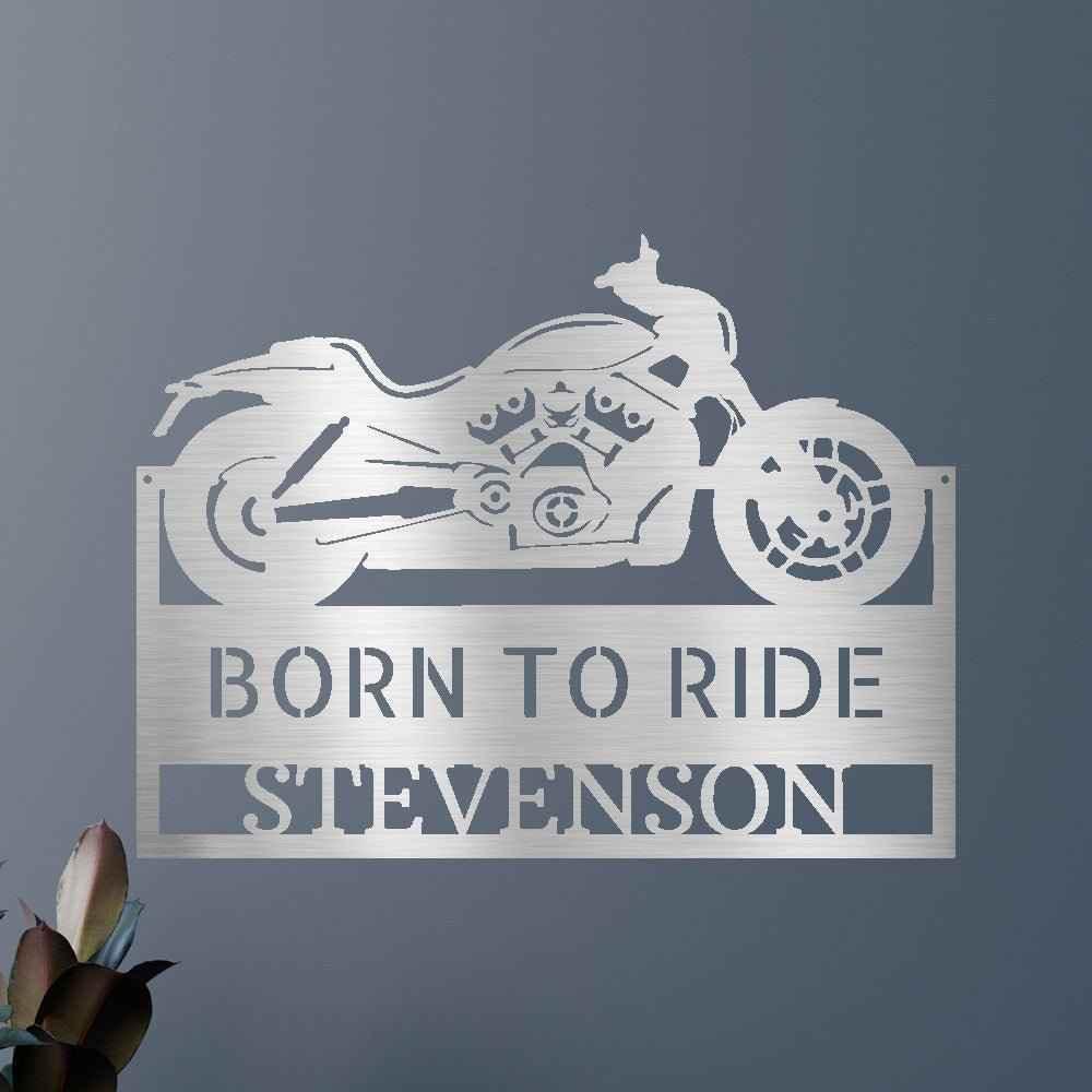 Motorcycle Decor - Custom Metal Sign - GiFTiFY