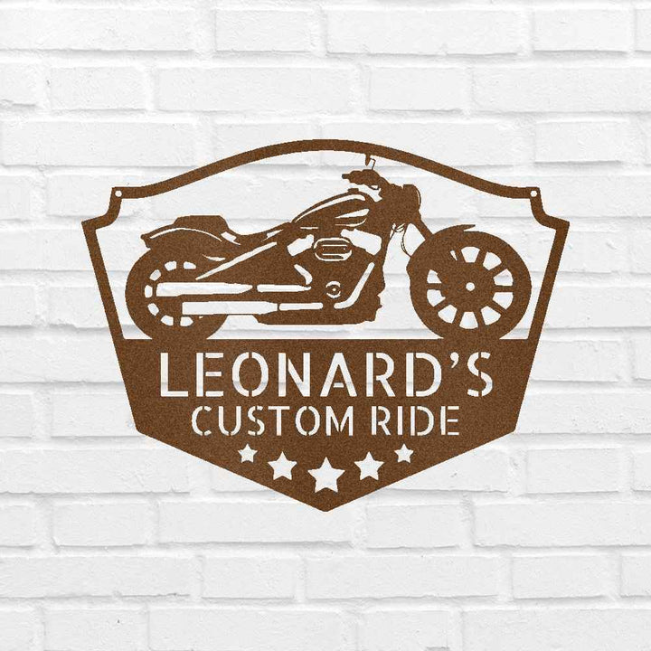 Motorcycle Decor - Custom Metal Sign - GiFTiFY