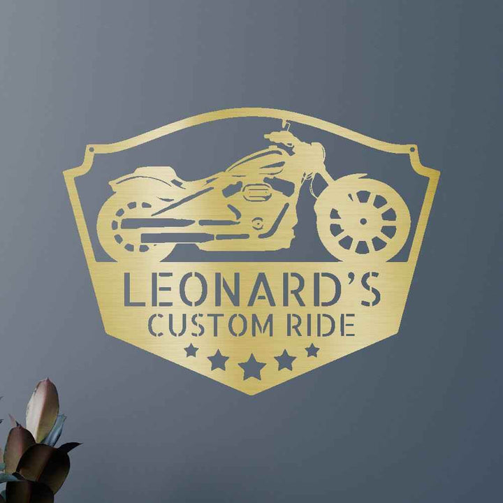 Motorcycle Decor - Custom Metal Sign - GiFTiFY