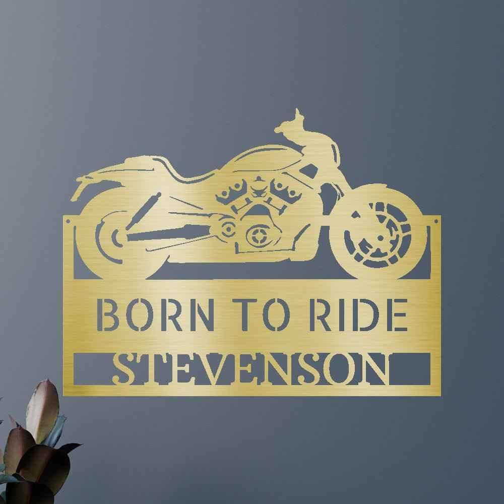 Motorcycle Decor - Custom Metal Sign - GiFTiFY
