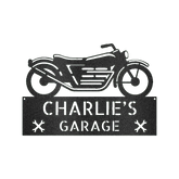 Motorcycle Decor - Custom Steel Sign - GiFTiFY