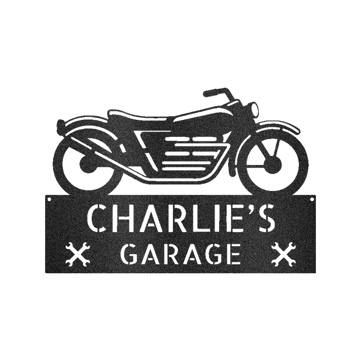 Motorcycle Decor - Custom Steel Sign - GiFTiFY