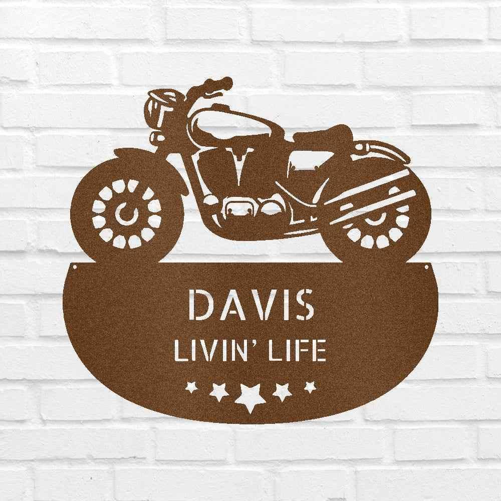 Motorcycle Personalized Gifts - Custom Metal Sign - GiFTiFY