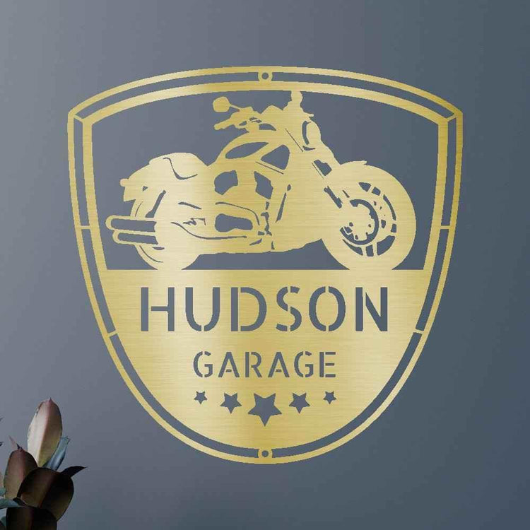 Motorcycle Name Personalized Gifts - Custom Metal Sign - GiFTiFY