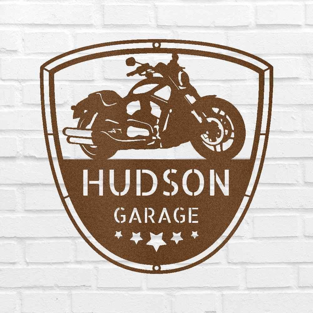 Motorcycle Name Personalized Gifts - Custom Metal Sign - GiFTiFY