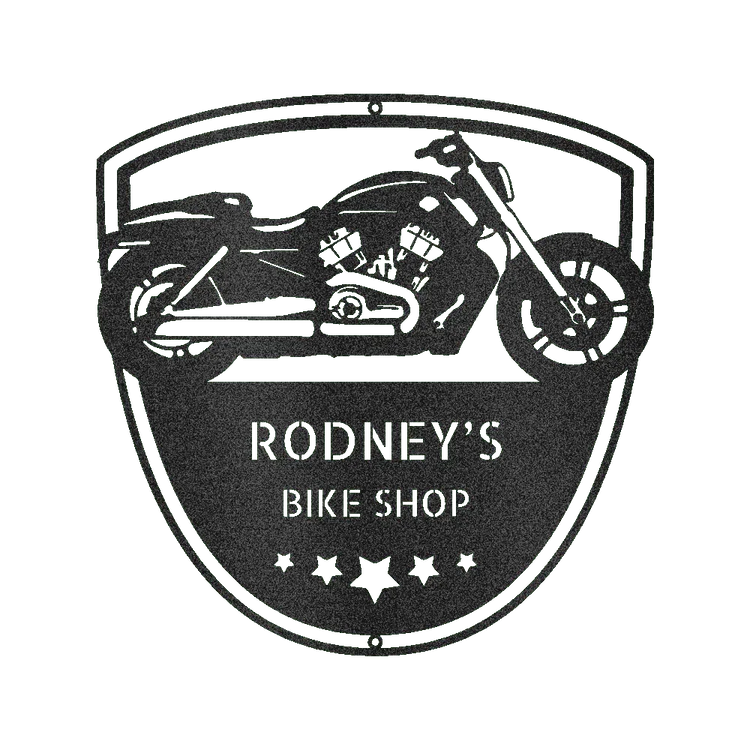 Motorcycle Wall Art - Custom Metal Sign - GiFTiFY