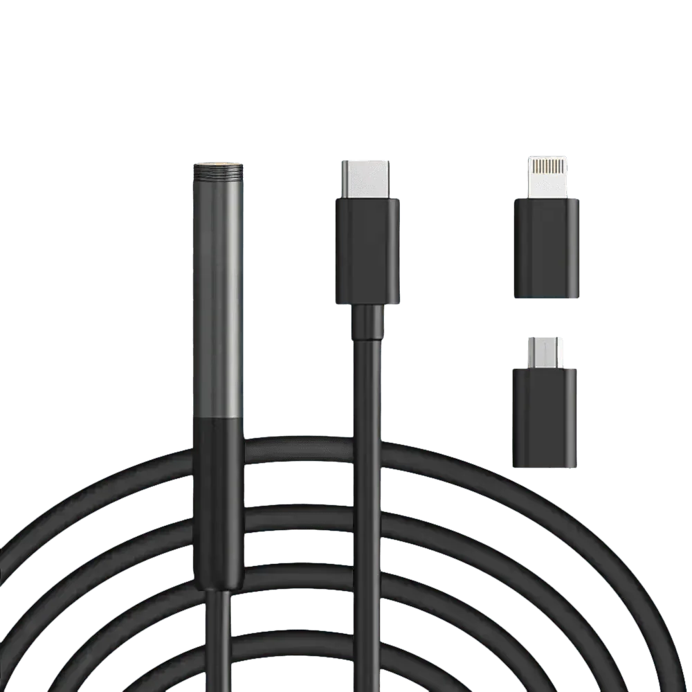 Multi Connector Wifi Endoscope Camera 8mm Dual Lens - GiFTiFY