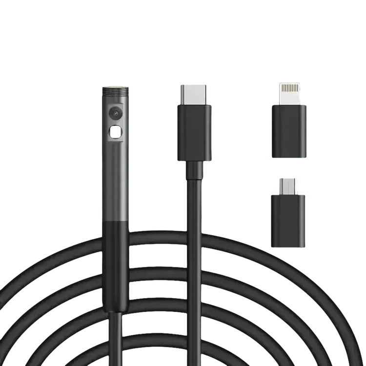 Multi Connector Wifi Endoscope Camera 8mm Dual Lens - GiFTiFY