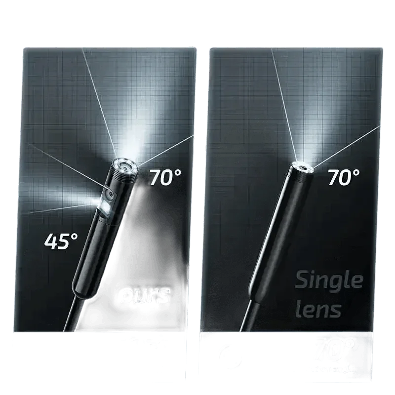 Multi Connector Wifi Endoscope Camera 8mm Dual Lens Endoscope Camera by Cutesliving Store