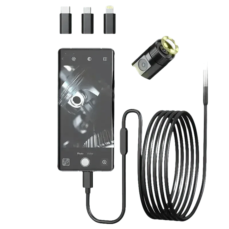 Multi Connector Wifi Endoscope Camera 8mm Dual Lens - GiFTiFY