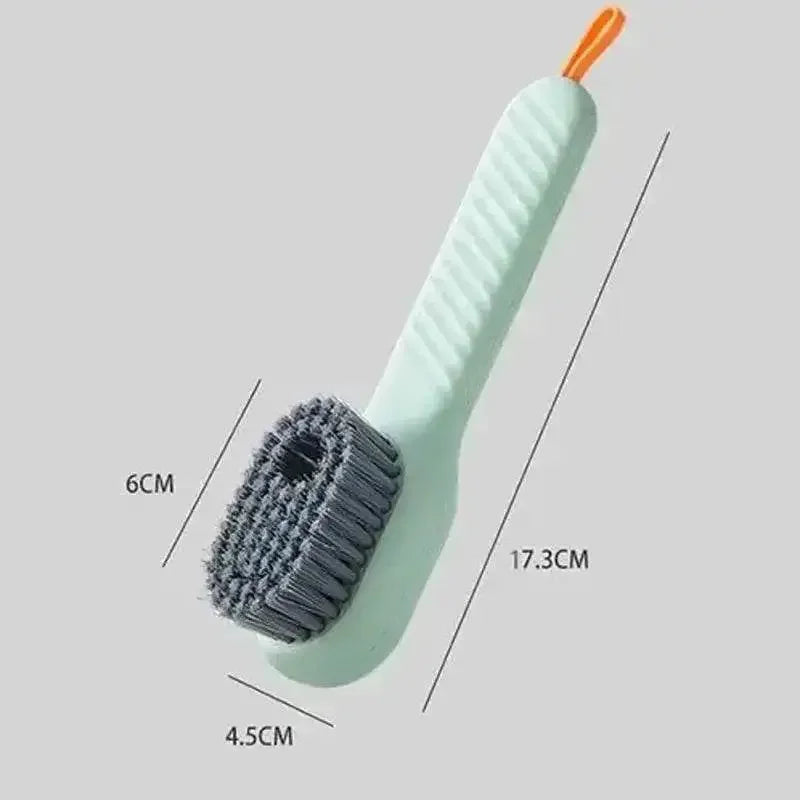 Multifunction Cleaning Shoe Brush Soft Automatic Liquid Shoe Brush Long Handle Clothes Soap Brush With Hook Clean Tool - GiFTiFY